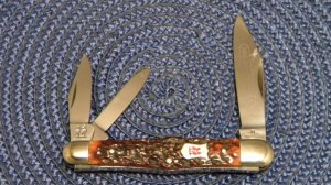 Robt Klass Solingen Germany Kissing Crane Bone 2739 Whittler Knife c.1976