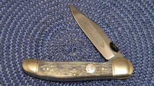 Boker Solingen Germany Tree Brand Bone Linerlock Copperhead Knife