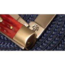 Case XX USA 2000 Pocket Worn Old Red Bone 6254 SS Trapper Knife in Box Case XX USA 2000 Pocket Worn Old Red Bone 6254 SS Trapper Knife in Box