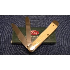 Case XX USA 2002 Natural Bone 6254 SS Trapper Knife in Box Case XX USA 2002 Natural Bone 6254 SS Trapper Knife in Box