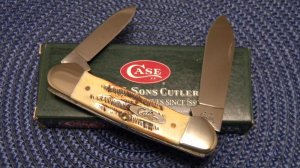 Case XX USA 2003 Bone Stag 6.52131 SS Canoe Knife in Box