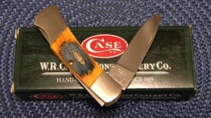 Case XX USA 2008 Autumn Bone 61225 L SS Lockback Knife in Box