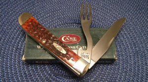 Case XX USA 2000 Bone 6254HB SS Take Apart Hobo Trapper Knife in Box
