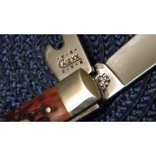 Case XX USA 2000 Bone 6254HB SS Take Apart Hobo Trapper Knife in Box Case XX USA 2000 Bone 6254HB SS Take Apart Hobo Trapper Knife in Box