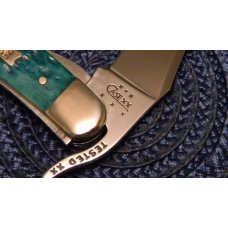 Case XX USA 2004 Jade Bone 61953L SS Russlock Knife in Box Case XX USA 2004 Jade Bone 61953L SS Russlock Knife in Box