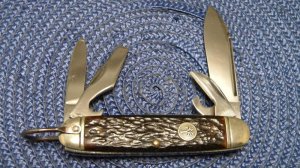 Boker USA Tree Brand Bone 9361 Utility Camp Knife c.1950's