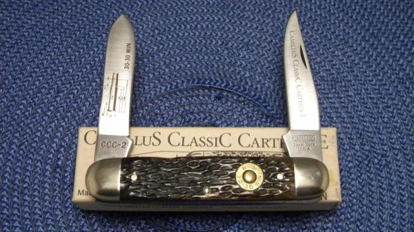 Camillus NY USA CCC-2 Bone Classic Cartridge Bone 30-30 WIN Moose Knife in Box Camillus NY USA CCC-2 Bone Classic Cartridge Bone 30-30 WIN Moose Knife in Box