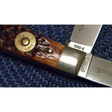 Camillus NY USA CCC-1 Bone Classic Cartridge Bone 45-70 GOV'T Jumbo Trapper Knife in Box Camillus NY USA CCC-1 Bone Classic Cartridge Bone 45-70 GOV'T Jumbo Trapper Knife in Box