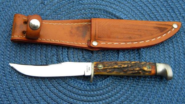 Case XX USA 1965-69 Stag 523 - 3 1/4 Fixed Blade Sheath Knife Case XX USA 1965-69 Stag 523 - 3 1/4 Fixed Blade Sheath Knife