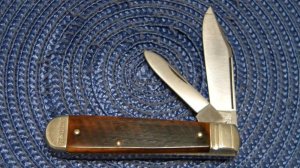 Schrade Walden NY USA 2OT Bone Old Timer Jack Knife c.1960's