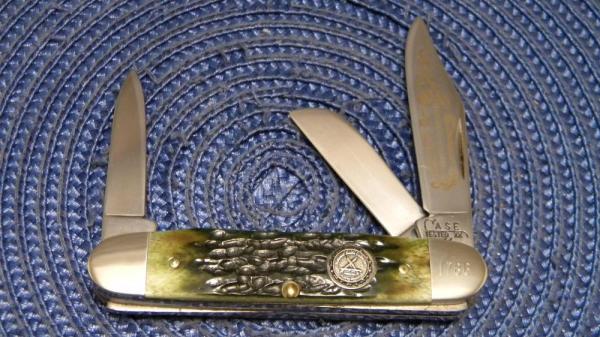 Case USA 1987 NKCA Club Knife G6345 1/2 SS Green Bone Stockman Case USA 1987 NKCA Club Knife G6345 1/2 SS Green Bone Stockman