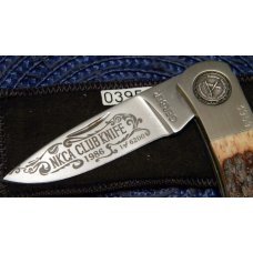 Gerber Portland, OR 97223 USA Bone Lockback Knife - 1986 NKCA Club Knife Gerber Portland, OR 97223 USA Bone Lockback Knife - 1986 NKCA Club Knife
