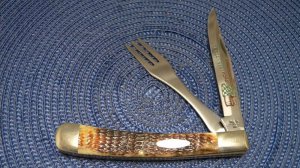 Case XX SS USA 1983 Bone 6251FK Case Collectors Club Take Apart Hobo Knife