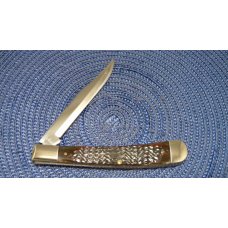 Case XX SS USA 1981 Bone 6151 1st Edition Case Collectors Club Banana Trapper Knife Case XX SS USA 1981 Bone 6151 1st Edition Case Collectors Club Banana Trapper Knife
