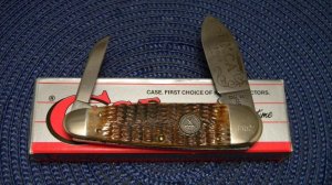 Case USA 1989 NKCA Club Knife ROG 62070 SS Rogers Bone Large Sleeveboard in Box