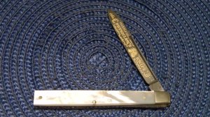 Fight'n Rooster Frank Buster Cutlery Germany Pearl 1 Blade Physician's Doctor's Knife
