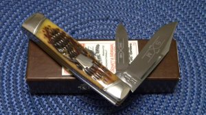 Schatt & Morgan Series IX Keystone Series #9 Bone 042140 Reverse Gunstock Jack Knife in Box