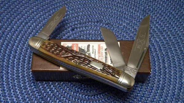 Schatt & Morgan Series IX Keystone Series #9 Bone 043109 Stockman Knife in Box Schatt & Morgan Series IX Keystone Series #9 Bone 043109 Stockman Knife in Box