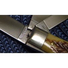 Bulldog Brand USA 2009 Bone 3 Blade Trapper Knife in Box Bulldog Brand USA 2009 Bone 3 Blade Trapper Knife in Box