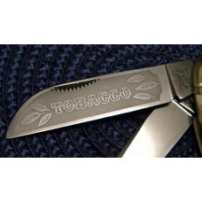 Bulldog Brand Hammer Forged Solingen Germany Stag 4 Blade Tobacco Congress Knife in Box c.1985 Bulldog Brand Hammer Forged Solingen Germany Stag 4 Blade Tobacco Congress Knife in Box c.1985