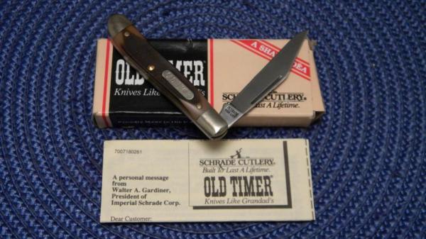Schrade USA 12OT Delrin Pal 1 Blade Knife in Box Schrade USA 12OT Delrin Pal 1 Blade Knife in Box