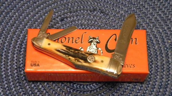 Col. Coon USA Stag Whittler Knife in Box Col. Coon USA Stag Whittler Knife in Box
