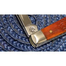 Case Bros. Cutlery USA 2003 Chestnut Bone 6215 SS Gunstock Knife in Box Case Bros. Cutlery USA 2003 Chestnut Bone 6215 SS Gunstock Knife in Box
