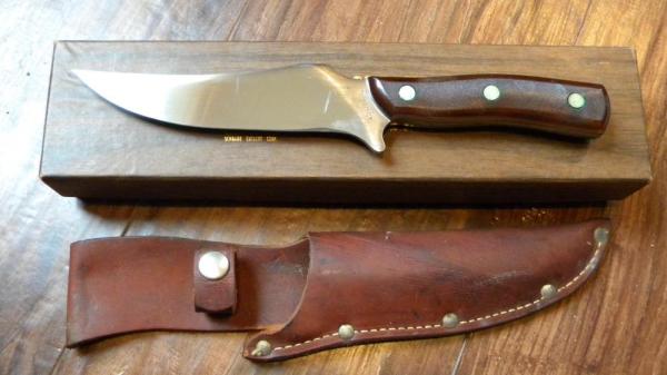 Schrade Walden NY USA 15OT Delrin Deerslayer Fixed Blade Sheath Knife in Box