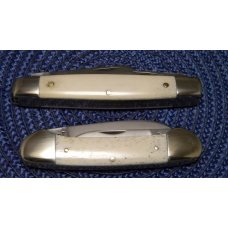 Schrade Wostenholm IXL Sheffield England Bone Scrimshawed Canoe & Stockman Knife Set in Box Schrade Wostenholm IXL Sheffield England Bone Scrimshawed Canoe & Stockman Knife Set in Box