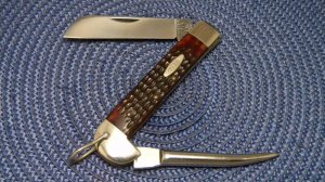 Case XX Stainless USA 9 Dot (1971) Bone 6246R Marlin Spike Riggers Knife