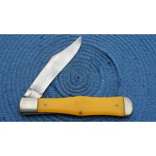 Standard Knife Co. (Case Family Brand) Yellow Folding Hunter Coke Bottle Knife