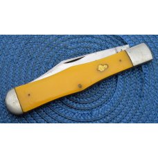 Standard Knife Co. (Case Family Brand) Yellow Folding Hunter Coke Bottle Knife