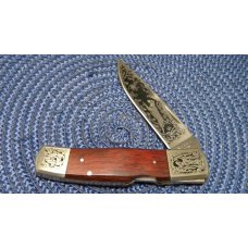 Browning Japan Auto - 5 Commemorative Cocobolo Wood Lockback Knife in Box Browning Japan Auto - 5 Commemorative Cocobolo Wood Lockback Knife in Box