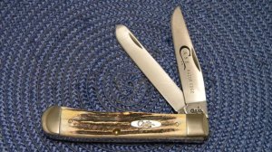 Case XX USA 2007 Stag 5254 SS Razor Edge Trapper Knife