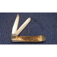 Case XX USA 2007 Stag 5254 SS Razor Edge Trapper Knife Case XX USA 2007 Stag 5254 SS Razor Edge Trapper Knife