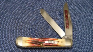 Case XX USA 2010 Second Cut Red Stag R5254 SS Trapper Knife