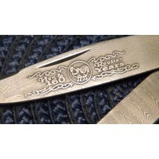 Hen & Rooster Solingen Germany Damascus Pearl 160th Anniversary Trapper Knife in Box Hen & Rooster Solingen Germany Damascus Pearl 160th Anniversary Trapper Knife in Box