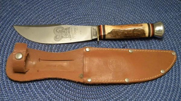 Robt Klass Solingen Germany Kissing Crane Stag KC6 Mountain Sheep Fixed Blade Sheath Knife Robt Klass Solingen Germany Kissing Crane Stag KC6 Mountain Sheep Fixed Blade Sheath Knife