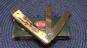 Case XX USA 2007 Stag 5254 SS Trapper Knife in Box