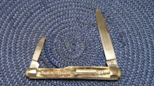 Kissing Crane Robt Klaas Solingen Germany Stag Reproduction Circa 1902 No. 3 Gunstock Knife