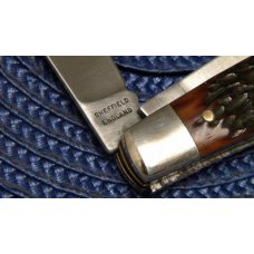 Schrade Wostenholm IXL Sheffield England Bone Stockman Knife Schrade Wostenholm IXL Sheffield England Bone Stockman Knife