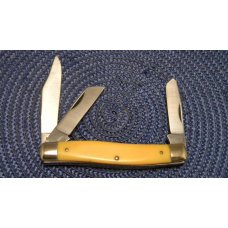 Schrade NY USA Yellow 881Y Stockman Knife Schrade NY USA Yellow 881Y Stockman Knife
