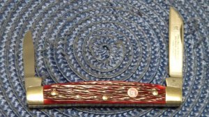 JA Henkels Solingen Germany Red Bone HK-8-B Hand Forged Congress Knife
