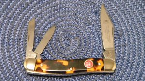 JA Henkels Solingen Germany Imitation Tortoise Shell HK-7-T Hand Forged Whittler Knife