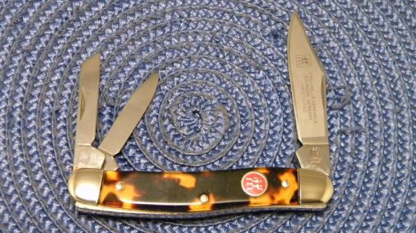 JA Henkels Solingen Germany Imitation Tortoise Shell HK-7-T Hand Forged Whittler Knife JA Henkels Solingen Germany Imitation Tortoise Shell HK-7-T Hand Forged Whittler Knife