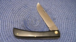 Case XX USA 3 Dot (1977) Black 2138 Carbon Steel Large Sod Buster Knife