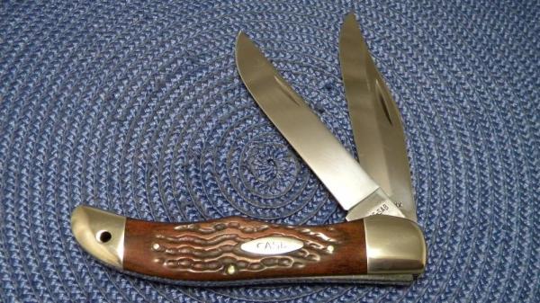 Case XX USA 1 Dot (1979) Laminated Wood 6265 SAB Folding Hunter Knife Case XX USA 1 Dot (1979) Laminated Wood 6265 SAB Folding Hunter Knife