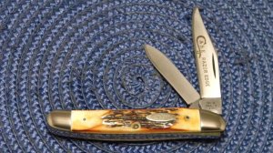 Case XX Stainless USA 4 Dot (1976) Stag 52087 SSP Razor Edge 2 Blade Stockman Knife