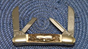 Fight'n Rooster Frank Buster & Son Celebrated Cutlery Germany Stag Congress Knife