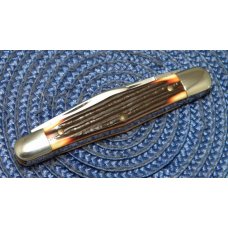 Queen Steel #48S Burnt Orange Imitation Winterbottom Bone Whittler Knife c.1990 Queen Steel #48S Burnt Orange Imitation Winterbottom Bone Whittler Knife c.1990
